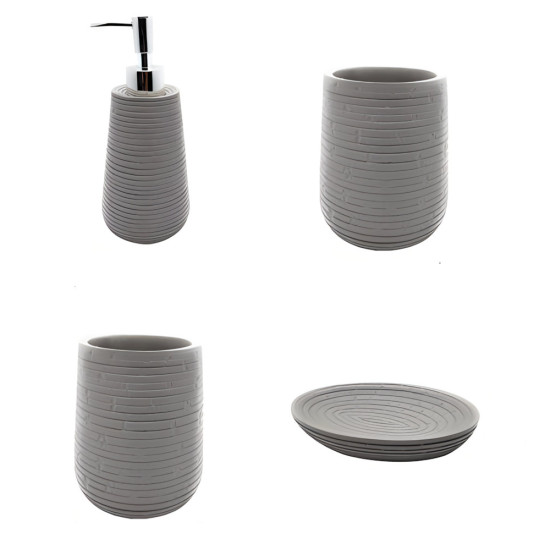 Ceramic Bathroom Set - 4 Pcs